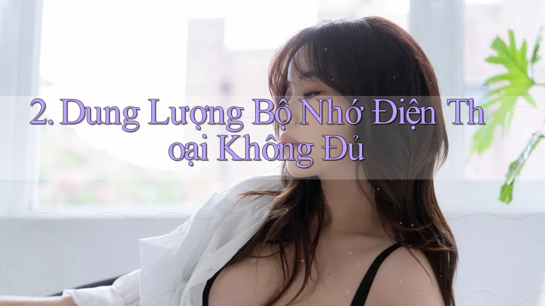 2. Dung Lượng Bộ Nhớ Điện Thoại Không Đủ 2. Dung Lượng Bộ Nhớ Điện Thoại Không Đủ
