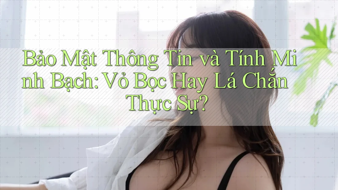 Bảo Mật Thông Tin và Tính Minh Bạch: Vỏ Bọc Hay Lá Chắn Thực Sự? Bảo Mật Thông Tin và Tính Minh Bạch: Vỏ Bọc Hay Lá Chắn Thực Sự?