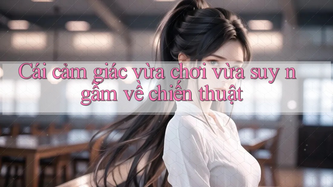Cái cảm giác vừa chơi vừa suy ngẫm về chiến thuật Cái cảm giác vừa chơi vừa suy ngẫm về chiến thuật