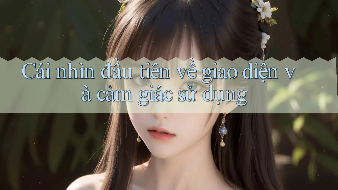 Cái nhìn đầu tiên về giao diện và cảm giác sử dụng Cái nhìn đầu tiên về giao diện và cảm giác sử dụng