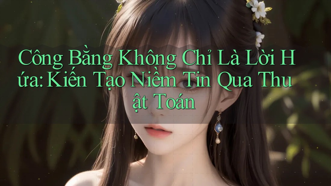 Công Bằng Không Chỉ Là Lời Hứa: Kiến Tạo Niềm Tin Qua Thuật Toán Công Bằng Không Chỉ Là Lời Hứa: Kiến Tạo Niềm Tin Qua Thuật Toán