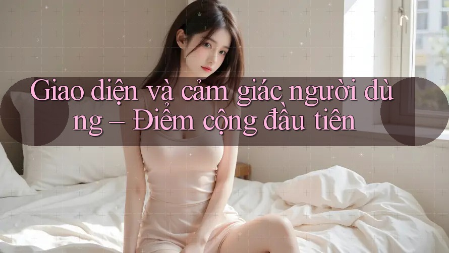Giao diện và cảm giác người dùng – Điểm cộng đầu tiên Giao diện và cảm giác người dùng – Điểm cộng đầu tiên