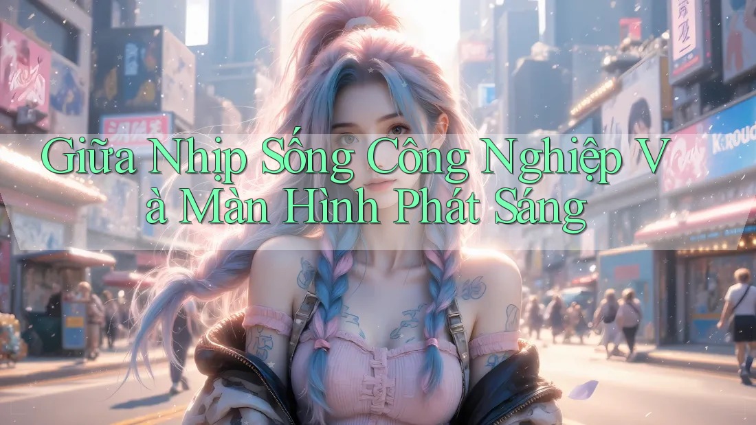 Giữa Nhịp Sống Công Nghiệp Và Màn Hình Phát Sáng Giữa Nhịp Sống Công Nghiệp Và Màn Hình Phát Sáng