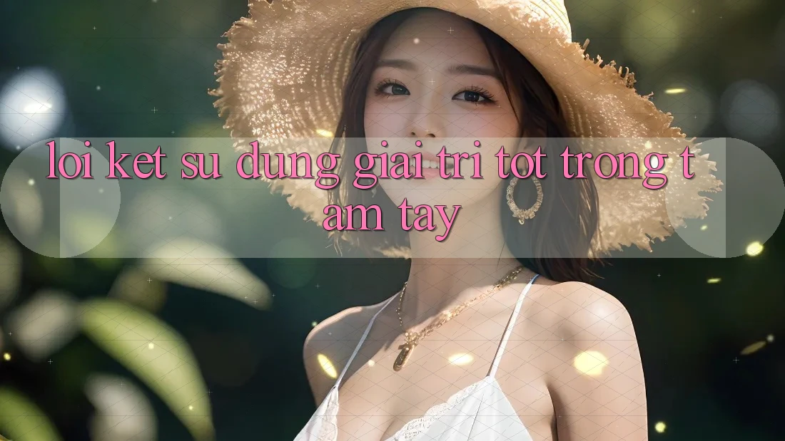 Lời Kết: Sử dụng Giải Trí Tốt Trong Tầm Tay Lời Kết: Sử dụng Giải Trí Tốt Trong Tầm Tay