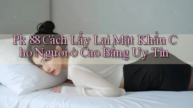 pk 88 cách lấy lại mật khẩu cho người ở Cao Bằng uy tín