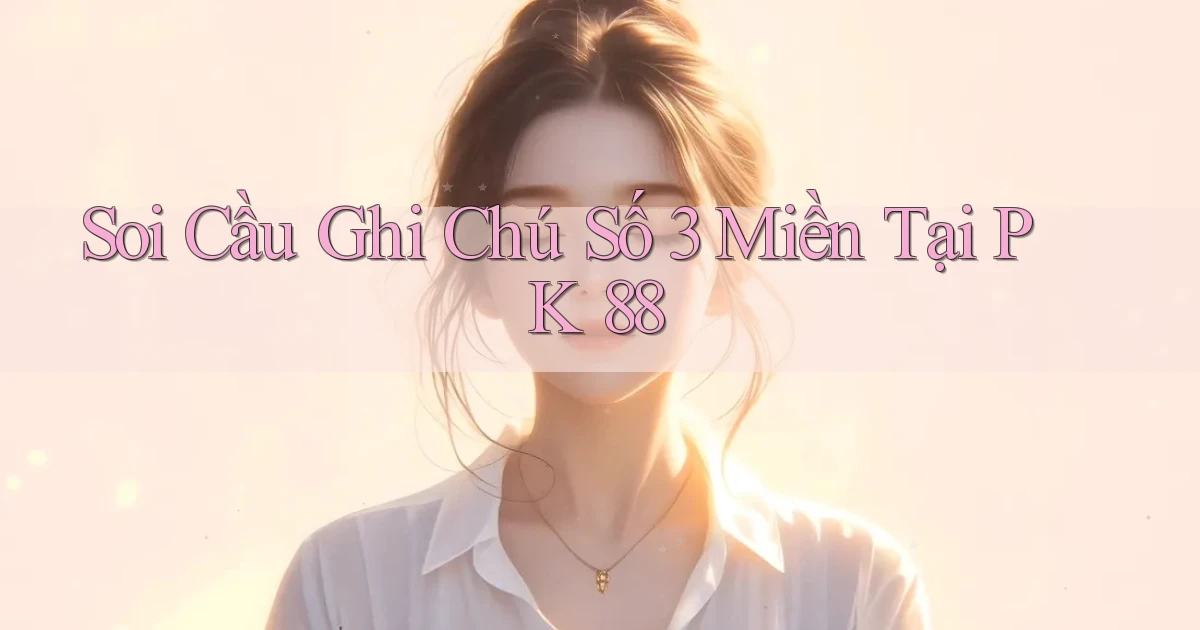 soi cầu ghi chú số 3 miền tại pk 88