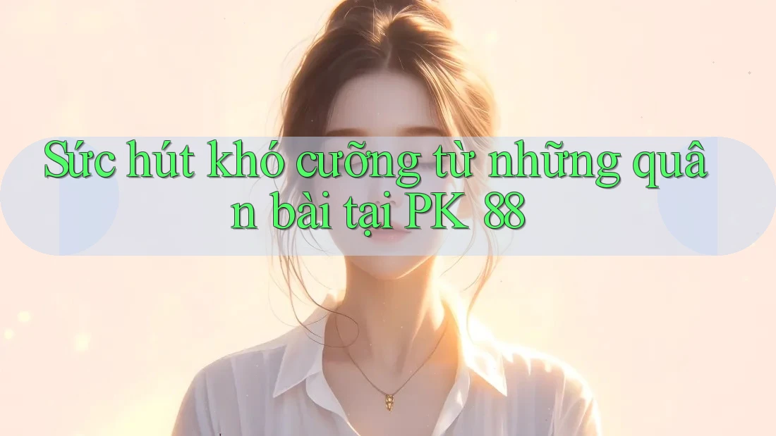 Sức hút khó cưỡng từ những quân bài tại PK 88 Sức hút khó cưỡng từ những quân bài tại PK 88